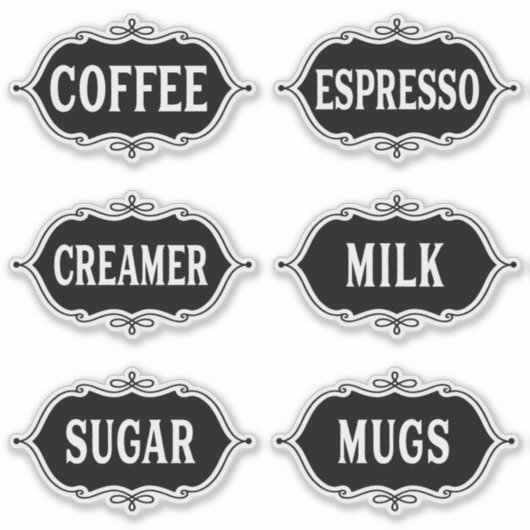 Coffee Bar-Sticker Sticker (Voorkant)