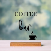 Coffee bar wedding Acrylic sign Acryl Bord (Neutraal)