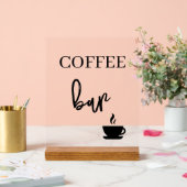 Coffee bar wedding Acrylic sign Acryl Bord (Huwelijk)