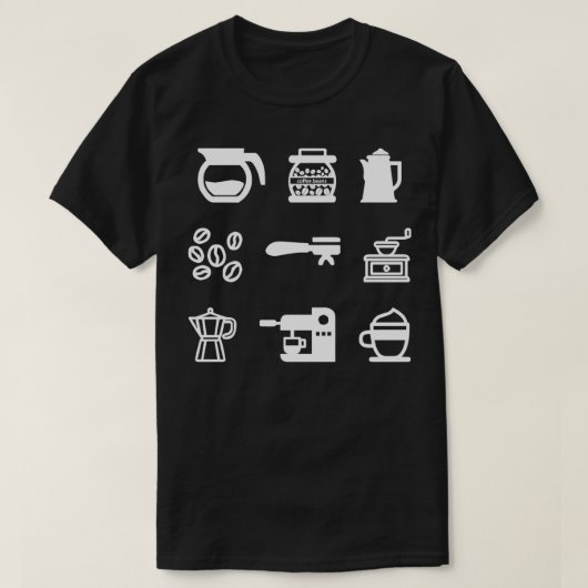 Coffee Barista 4 T-shirt (Design voorkant)