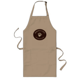 Coffee Barista Cafe Custom Khaki Lang Schort
