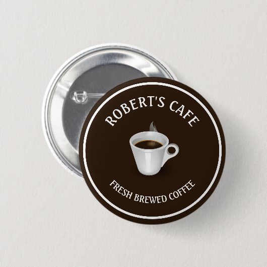 Coffee Barista Cafe Custom Ronde Button 5,7 Cm (Voorkant /achterkant)
