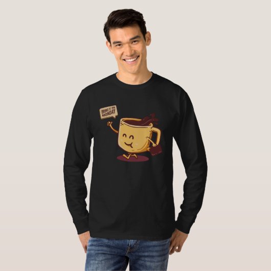 Coffee Barista Coffee Drinker T-shirt (Voorkant volledig)