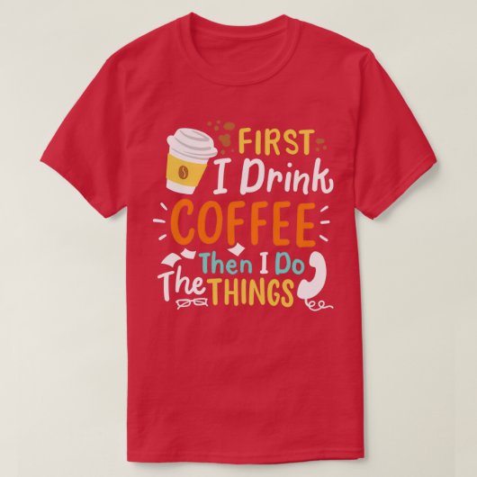 Coffee Barista Coffee Lover 2 T-shirt (Design voorkant)