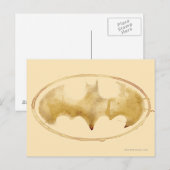 Coffee Bat-symbool Briefkaart (Voorkant / Achterkant)