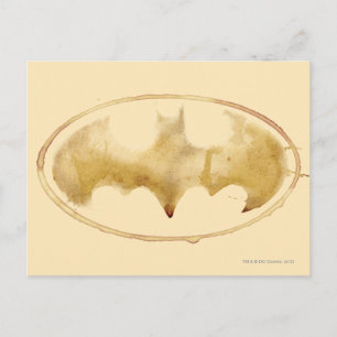 Coffee Bat-symbool Briefkaart