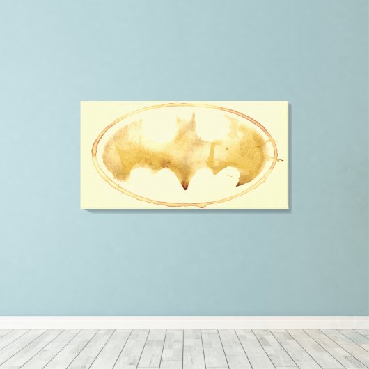 Coffee Bat-symbool Canvas Afdruk (Insitu (Houten vloer))