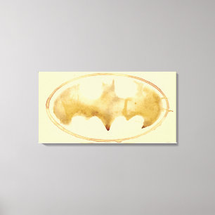Coffee Bat-symbool Canvas Afdruk