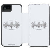 Coffee Bat Symbool - Grijs Incipio iPhone Portemonnee Hoesje (Agenda Open)