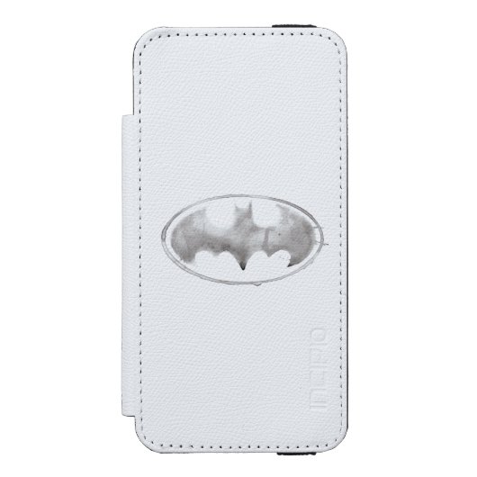 Coffee Bat Symbool - Grijs Incipio iPhone Portemonnee Hoesje (Voorkant Agenda)