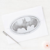 Coffee Bat Symbool - Grijs Ovale Sticker (Envelop)