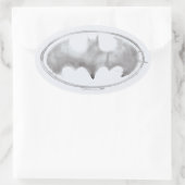 Coffee Bat Symbool - Grijs Ovale Sticker (Tas)