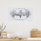 Coffee Bat Symbool - Grijs Poster (Keuken)