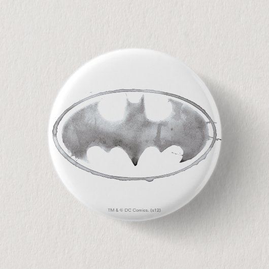 Coffee Bat Symbool - Grijs Ronde Button 3,2 Cm (Voorkant)