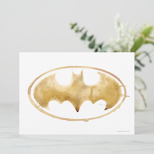 Coffee Bat-symbool Kaart (Staand voorkant)