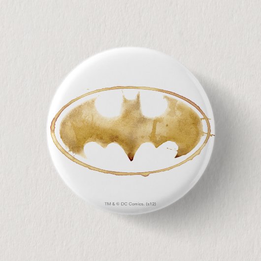 Coffee Bat-symbool Ronde Button 3,2 Cm (Voorkant)