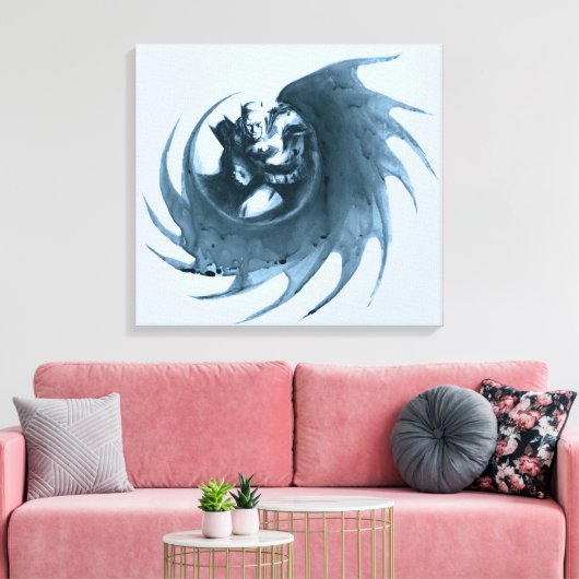 Coffee Batman Canvas Afdruk (Insitu (Woonkamer))