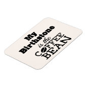 Coffee Bean Birthstone Magneet (Linkerzijde)