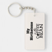 Coffee Bean Birthstone Sleutelhanger (Voorkant)
