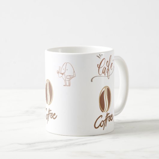 Coffee Bean Bliss Mok (Voorkant rechts)