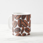 Coffee Bean Bliss Mok, Witte koffie mok (Voorkant links)