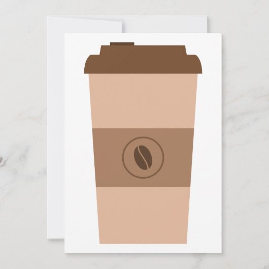 Coffee Bean Cup Kaart (Voorkant)