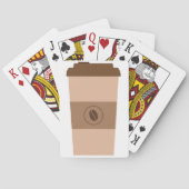 Coffee Bean Cup Pokerkaarten (Achterkant)