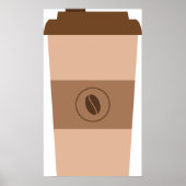 Coffee Bean Cup Poster (Voorkant)