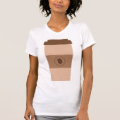 Coffee Bean Cup T-shirt (Voorkant)
