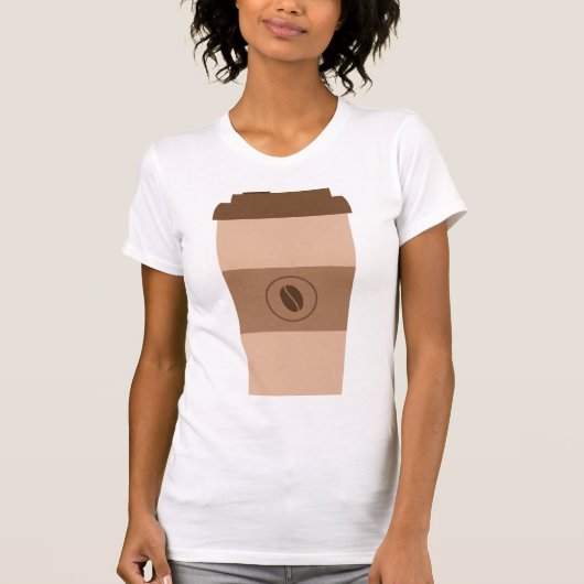 Coffee Bean Cup T-shirt (Voorkant)