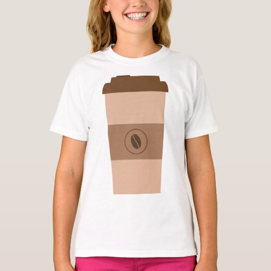Coffee Bean Cup T-Shirt (Voorkant)