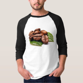 Coffee Bean Elegance Mannen Sleeve Raglan T-shirt