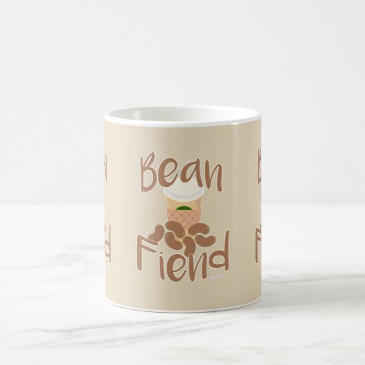 Coffee Bean Fanaat Grappige Java Verslaafde Slogan Koffiemok (Center)
