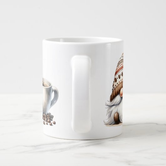 Coffee Bean Gnomes Jumbo Mok (Achterkant)