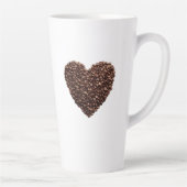 Coffee Bean Heart Latte Mok (Rechts)