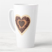 Coffee Bean Heart Latte Mok (Linkerhoek)