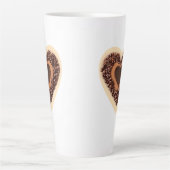 Coffee Bean Heart Latte Mok (Voorkant)