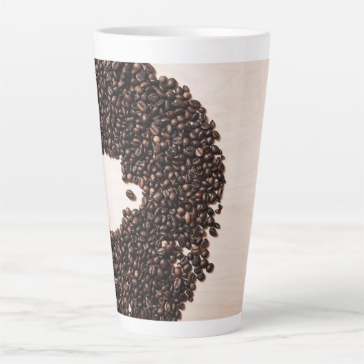 Coffee Bean Heart Latte Mok (Voorkant)