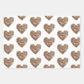 Coffee Bean Hearts Coffee First Inpakpapier Vel (Voorkant 3)