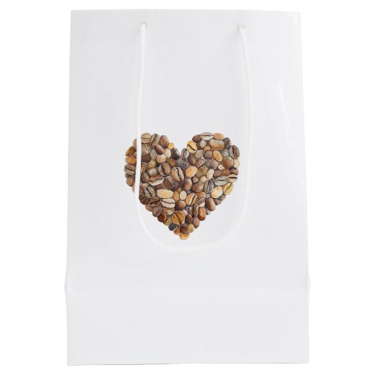 Coffee Bean Hearts Coffee First Medium Cadeauzakje (Achterkant)