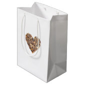 Coffee Bean Hearts Coffee First Medium Cadeauzakje (Achterkant Gekanteld)