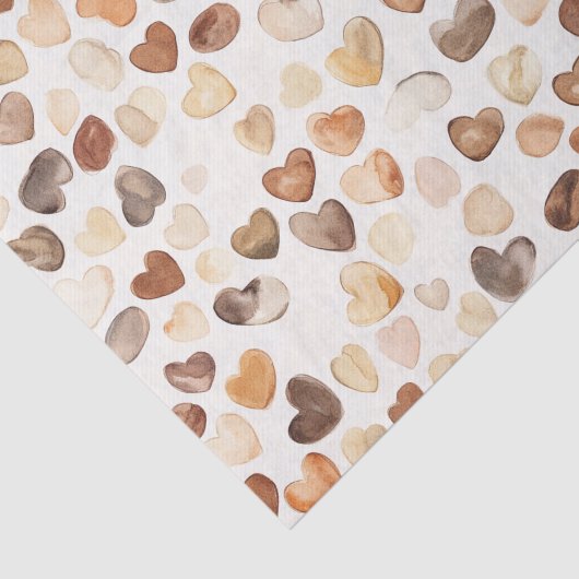 Coffee Bean Hearts Coffee First Tissuepapier (Detail)