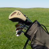 Coffee Bean Icon Golf Head Hoesje Golfheadcover (Insitu)