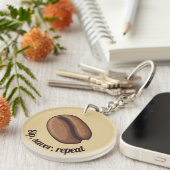 Coffee Bean Icon Sleutelhanger (Voorkant Rechts)