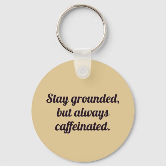 Coffee Bean Icon Sleutelhanger (Achterkant)