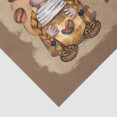 Coffee Bean Latte Gnomes Decoupage Tissuepapier (Detail)