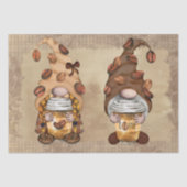 Coffee Bean Latte Gnomes Decoupage Tissuepapier (Voorkant)