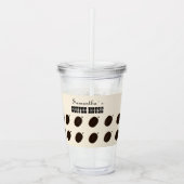 Coffee Bean Merk Zakelijk Professioneel Acryl Drinkbeker (Voorkant)