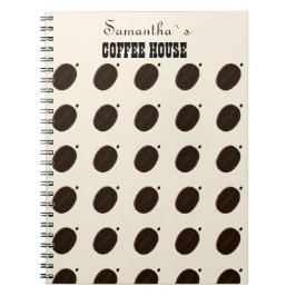 Coffee Bean Merk Zakelijk Professioneel Notitieboek