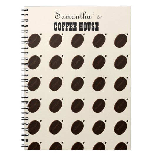 Coffee Bean Merk Zakelijk Professioneel Notitieboek (Voorkant)